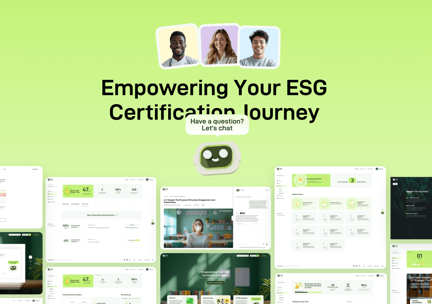 ESG.Study – AI-Powered ESG Certification Learning Platform-